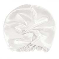 Large White Blissy Bonnet – Blissy Premium Silk