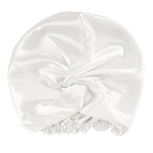 Large White Blissy Bonnet – Blissy Premium Silk