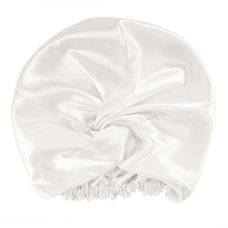 Large White Blissy Bonnet – Blissy Premium Silk