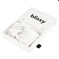Blissy White Silk Blissy Bonnet Detail –