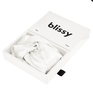 Blissy White Silk Blissy Bonnet Detail – Large