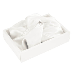 Blissy Mulberry Silk Blissy Bonnet – White Large