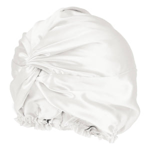 Blissy Large White Blissy Bonnet Lifestyle – Mulberry Silk