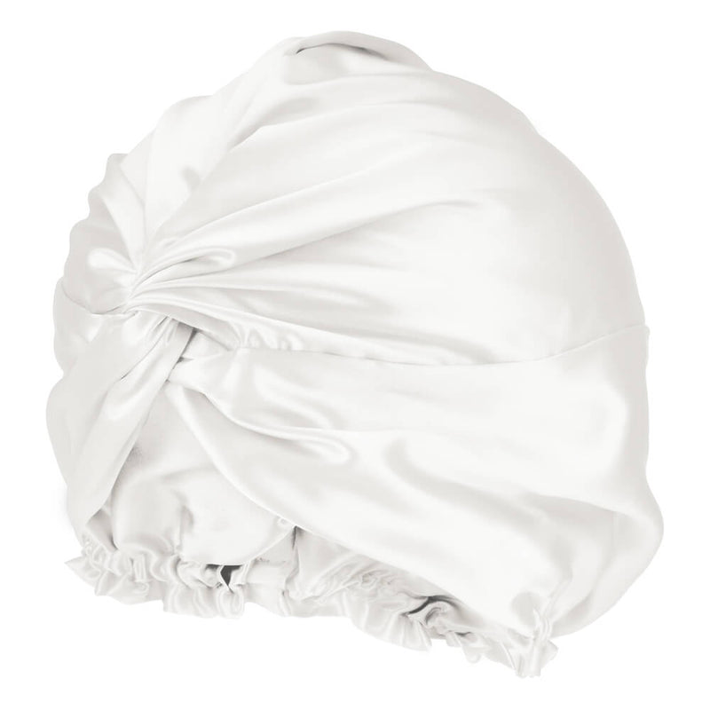 Blissy Large White Blissy Bonnet Lifestyle – Mulberry Silk