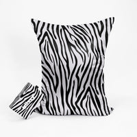 Zebra Pillowcase Close-Up – Blissy 22 Momme Silk