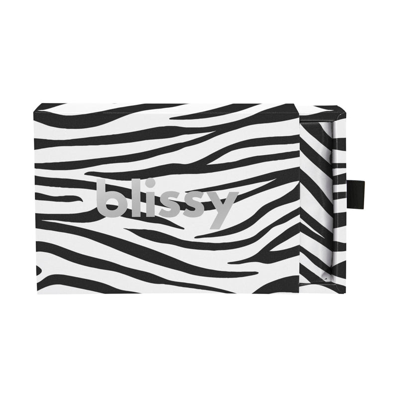 Blissy Zebra Silk Pillowcase Detail – Queen