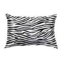 Blissy Queen Zebra Pillowcase Lifestyle – Mulberry Silk