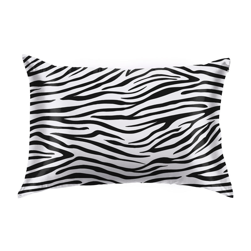 Blissy Queen Zebra Pillowcase Lifestyle – Mulberry Silk
