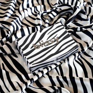 Blissy Mulberry Silk Pillowcase – Zebra Queen