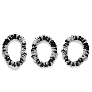 Blissy Mulberry Silk Blissy Skinny Scrunchies – Zebra
