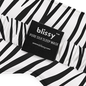 Sleep Mask -Zebra – Blissy Premium Silk
