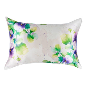 Zodiac Flower Pillowcase Close-Up – Blissy 22 Momme Silk