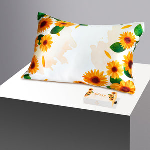 Blissy King Zodiac Flower Pillowcase – 22 Momme Mulberry Silk, 100% Silk