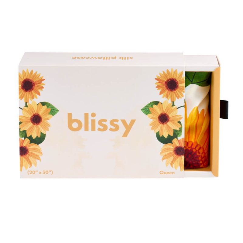 Blissy King Zodiac Flower Pillowcase Lifestyle – Mulberry Silk