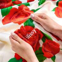 Blissy King Zodiac Flower Pillowcase Lifestyle – Mulberry Silk