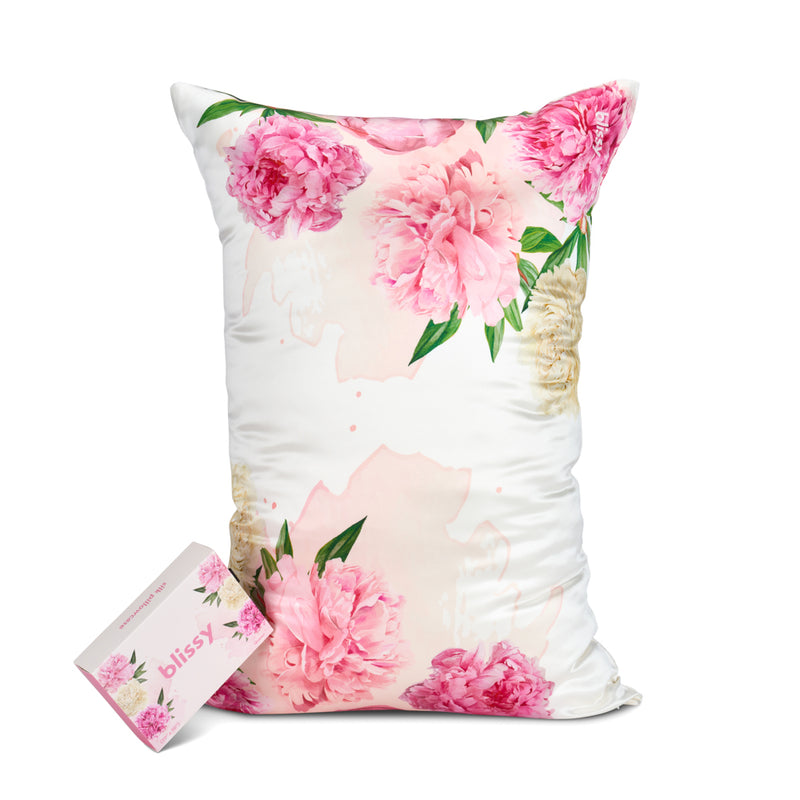 Blissy Zodiac Flower Silk Pillowcase Detail – Standard