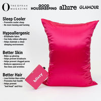 Hibiscus Mulberry Silk Pillowcase – Blissy Queen