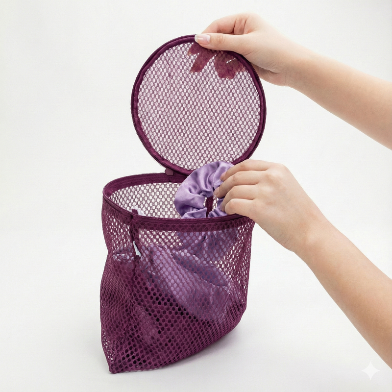 Blissy - Mesh Wash/Laundry Bags - Plum (3 pack)