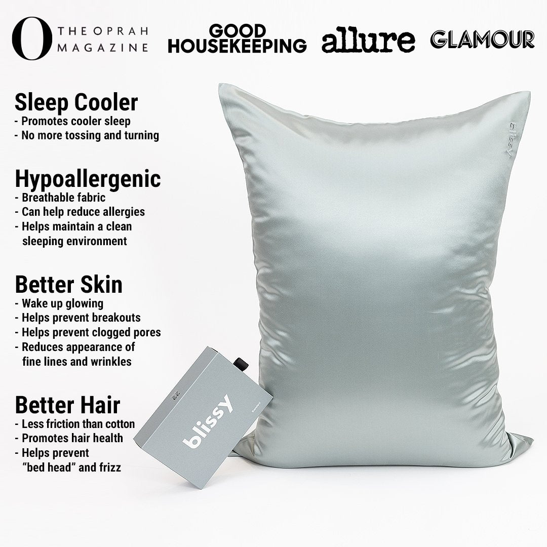Matcha Mulberry Silk Pillowcase – Blissy Queen