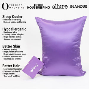 Orchid Mulberry Silk Pillowcase – Blissy King