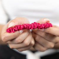 Blissy Mulberry Silk Blissy Skinny Scrunchies – Hibiscus