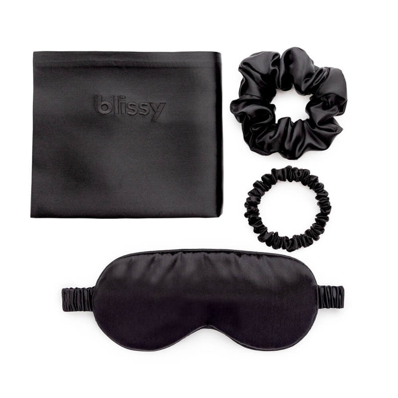 Blissy Black Silk Blissy Dream Set Detail – Queen