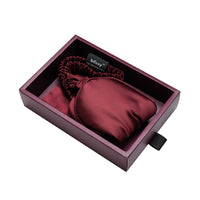 Blissy Mulberry Silk Sleep Mask – Burgundy