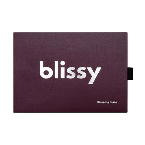 Blissy Mulberry Silk Sleep Mask – Burgundy