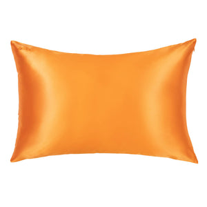 Blissy Coral Silk Pillowcase Detail – Queen