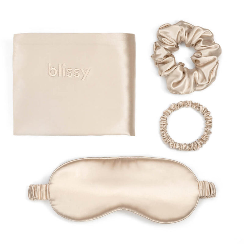 Blissy Champagne Silk Blissy Dream Set Detail – Standard