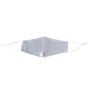 Blissy Mulberry Silk Face Mask – Silver