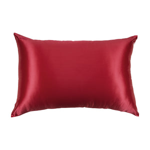 Blissy Standard (Product)Red Pillowcase Lifestyle – Mulberry Silk