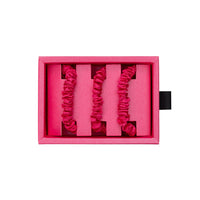 Blissy Hibiscus Silk Blissy Skinny Scrunchies Detail –