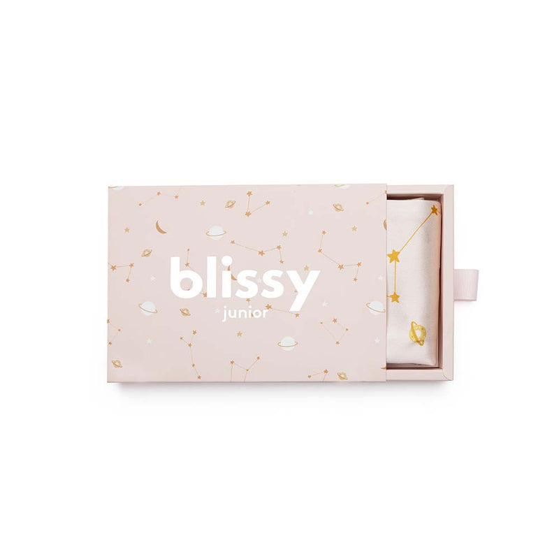 Pink Galaxy Pillowcase Close-Up – Blissy 22 Momme Silk