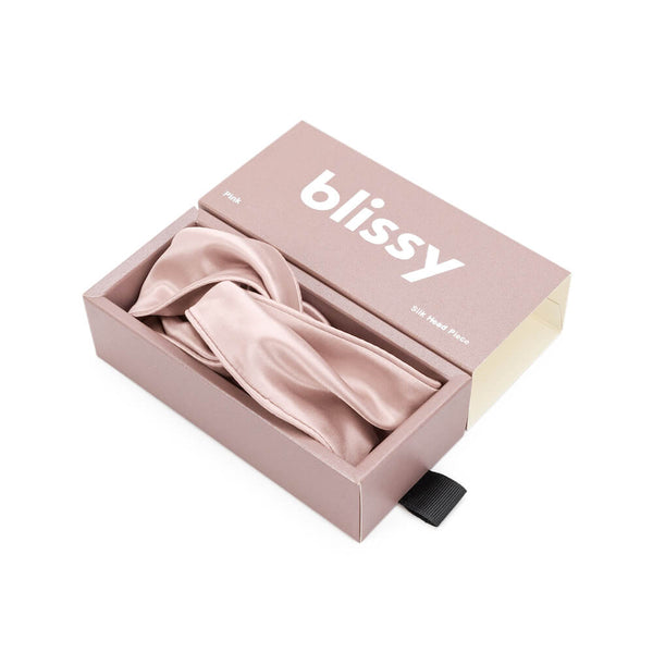 Blissy Pink Blissy Head Piece – 22 Momme Mulberry Silk, 100% Silk