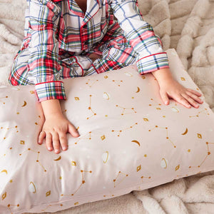 Blissy Pink Galaxy Silk Pillowcase Detail –