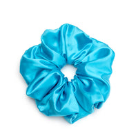 Bahama Blue Mulberry Silk Blissy Oversized Scrunchie – Blissy
