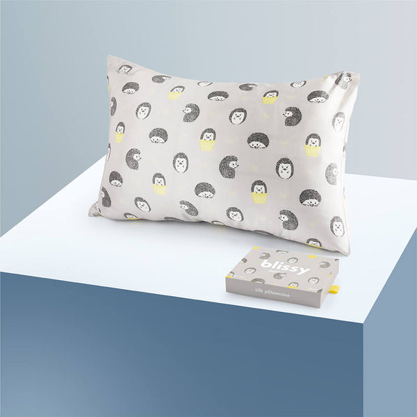 Blissy Hedgehog Pillowcase – 22 Momme Mulberry Silk, 100% Silk