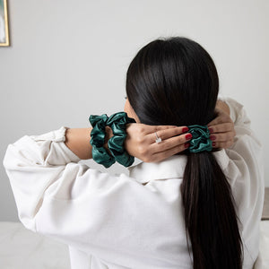 Emerald Mulberry Silk Blissy Scrunchies – Blissy