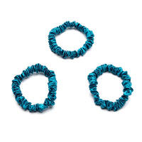 Blissy Aqua Silk Blissy Skinny Scrunchies Detail –