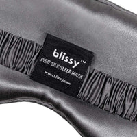 Blissy Grey Sleep Mask Lifestyle – Mulberry Silk