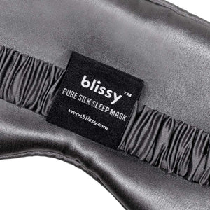 Blissy Grey Sleep Mask Lifestyle – Mulberry Silk
