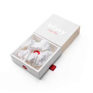 Blissy Marilyn Monroe™ Blissy Tail Scrunchie – 22 Momme Mulberry Silk, 100% Silk