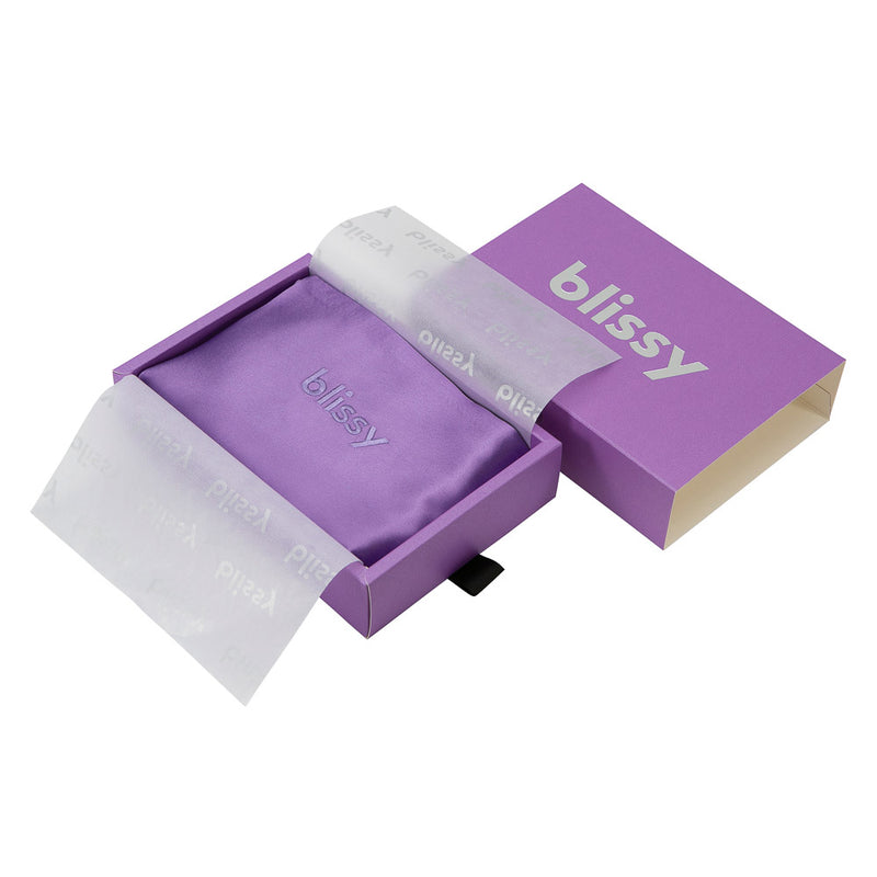 Orchid Pillowcase Close-Up – Blissy 22 Momme Silk