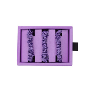 Blissy Orchid Silk Blissy Skinny Scrunchies Detail –