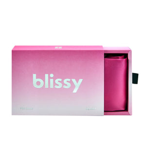Blissy Mulberry Silk Pillowcase – Pink Ombre Queen