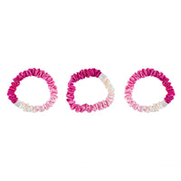 Blissy Pink Ombre Silk Blissy Skinny Scrunchies Detail –