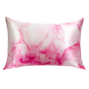 Blissy Mulberry Silk Pillowcase – Pink Tie-Dye Queen