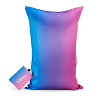 Blissy Purple Ombre Silk Pillowcase Detail – Queen