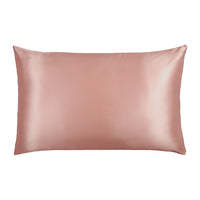 Blissy Rose Gold Silk Pillowcase Detail – Queen
